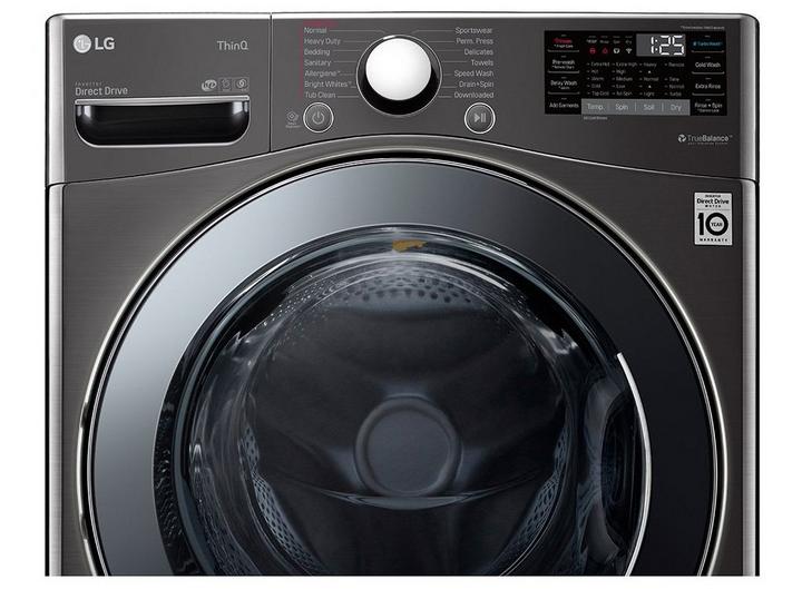 LG TURBOWASH 20.0KG Smart Washer/Dryer With Steam 12KG Drying Inverter, Black
