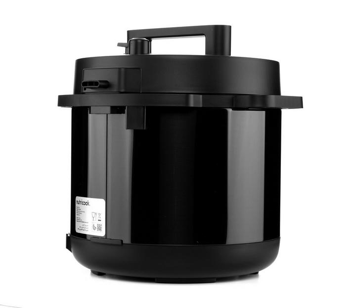 NutriCook Smart Pot Pressure Cooker, 8 Ltr, 1200W, Black