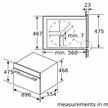 Bosch Builtin Oven, 90x48 cm, 85 Ltrs, Cooling Fan, Stainless Steel.