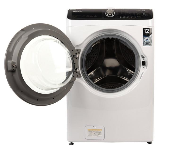 Daewoo Front Load Auto Washer/Dryer, 13kg/7kg, 1200 RPM,,Inverter,White