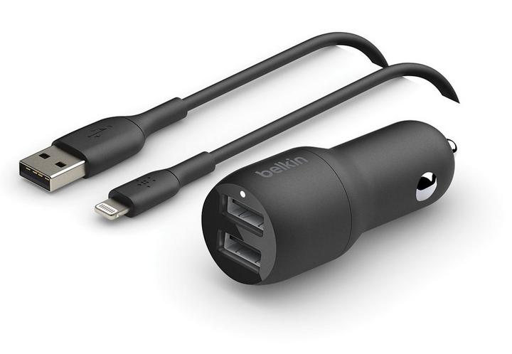 Car Charger 1 Amp Dual Port USB Adaptor