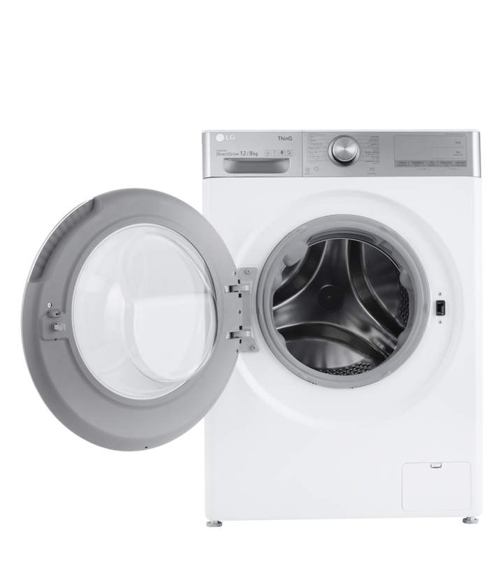 Lg front load washer and online dryer set white a2711435