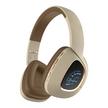 Promate Deep Bass Over-Ear Wireless Stereo Headphone, Beige.
