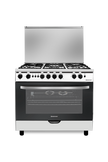 West Point 90x60 Gas Cooker, 5 Burner, Full Safety, Stainless Steel.