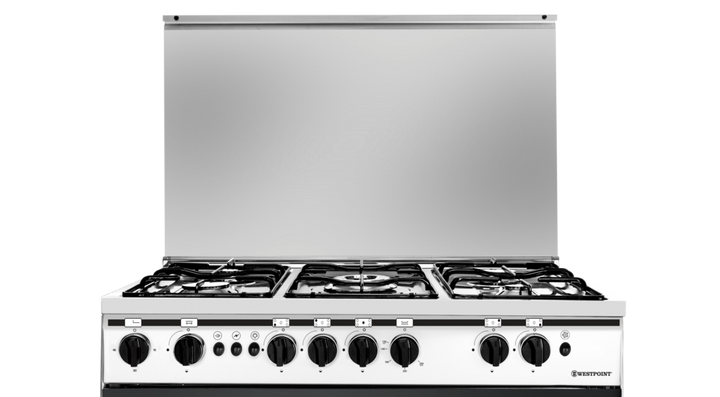 West Point 90x60 Gas Cooker, 5 Burner, Full Safety, Stainless Steel.