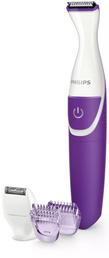 Philips 2000 2in1 Cordless Bikini Hair Trimmer With Shaver Head Wet&Dry White/Purple