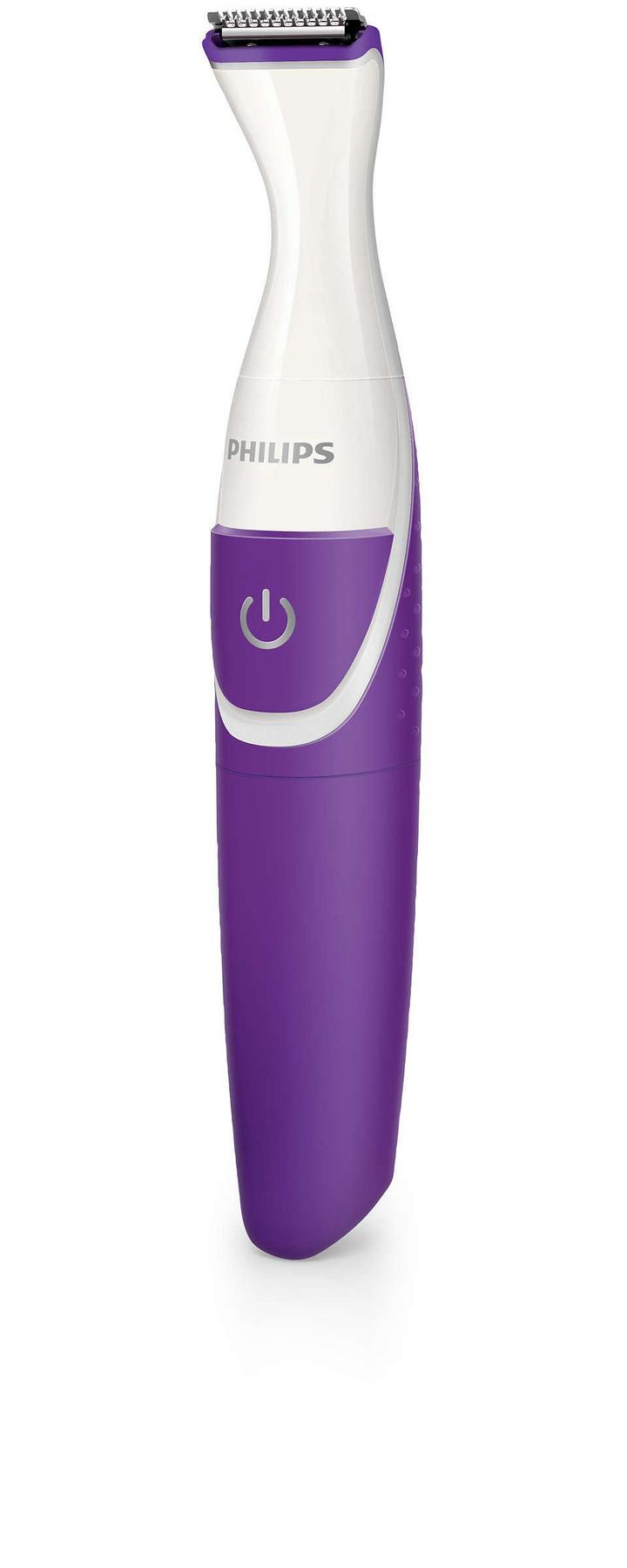 Philips 2000 2in1 Cordless Bikini Hair Trimmer With Shaver Head Wet&Dry White/Purple