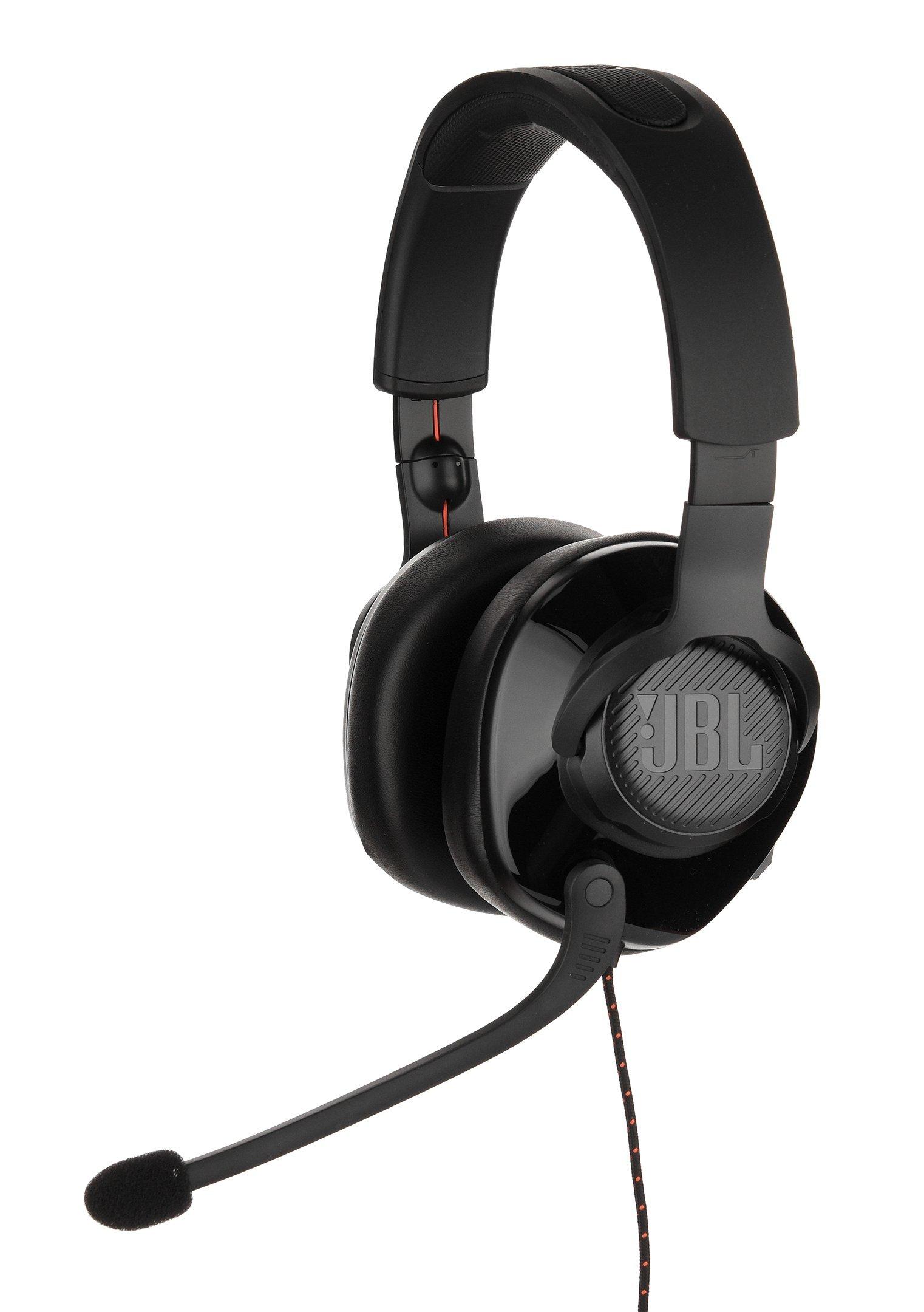 JBL Quantum 300 Hybrid Wired Over Ear Gaming Headset With Flip Up