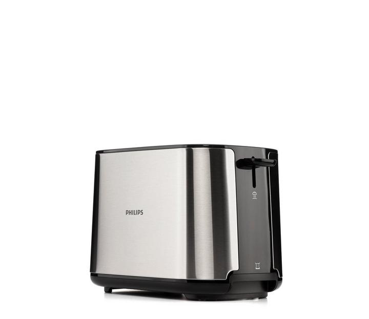 Philips Toaster, 950W,2 Slots, Metal/Black