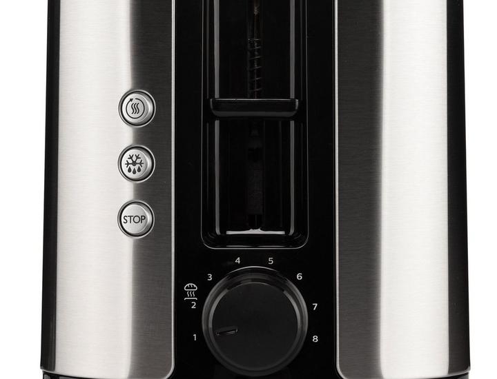 Philips Toaster, 950W,2 Slots, Metal/Black