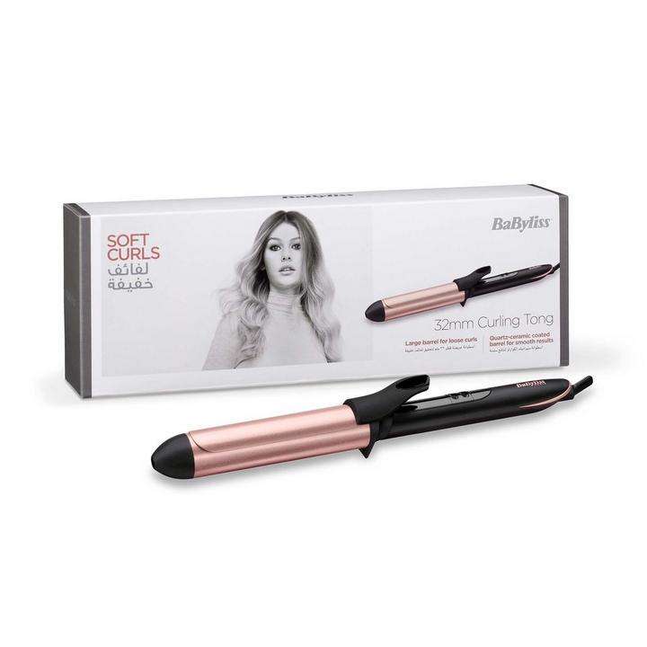 Babyliss Hair Curler, Up to 210°C, 32mm Barrel, Quartz-Ceramic Coated