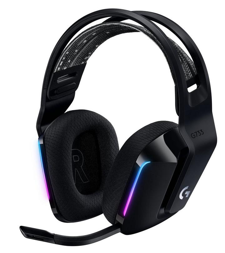 Logitech, G733 Gaming Headset, Wireless, LightSpeed, RGB, Black