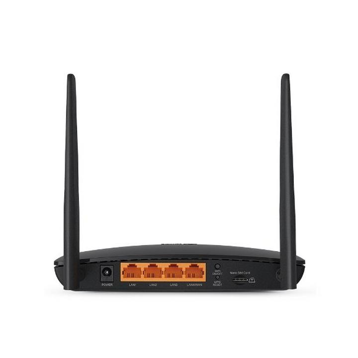 Tp-Link AC750 Wireless Dual Band 4G LTE Router, Black.