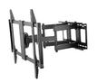 Brateck, X-Large Heavy-duty Full Motion Curved & Flat Panel TV Wall Mount, 60-100", Black