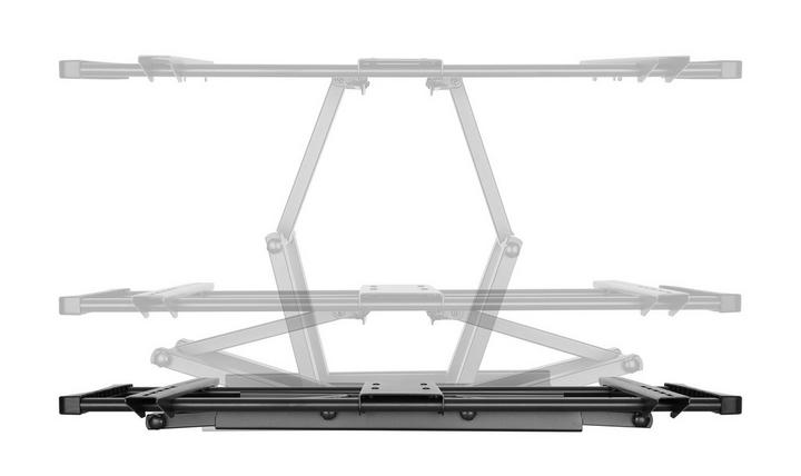 Brateck, X-Large Heavy-duty Full Motion Curved & Flat Panel TV Wall Mount, 60-100", Black