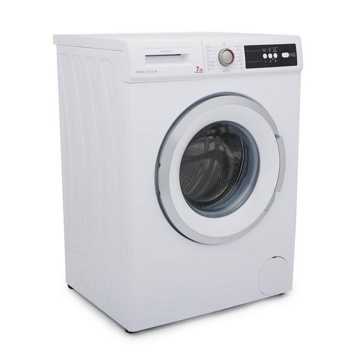 Hoover 7kg Front Load Washer, 1000 RPM, 15 Programs, White.