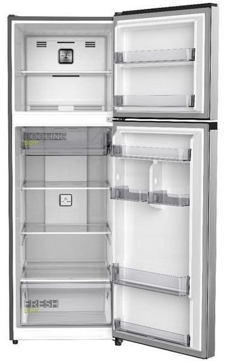 Midea 489.L Cross,356L Net, Fridge Top Mount Freezer No Frost Steel
