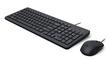 HP 150 Wired Keyboard and Mouse Combo, Black