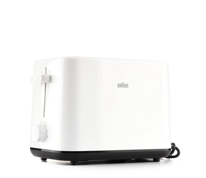 Braun 2 Slots Toaster, 900W, 3-In-1 Browning Knob, White