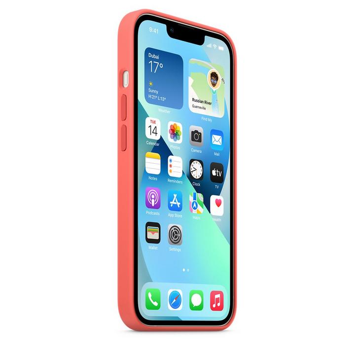 iPhone 13 Silicone Case with MagSafe ,Pink Pomelo