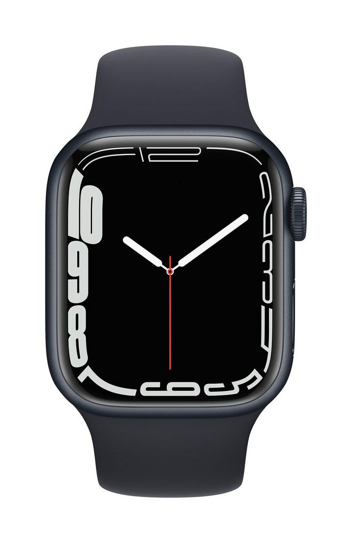 Apple Watch Series 7 GPS + Cellular, 41mm Midnight Aluminium Case with Midnight Sport Band