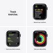 Apple Watch Nike Series 7 GPS + Cell, 41mm Midnight Case with Anthracite/Black Nike Sport Band