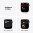 Apple Watch Series 7 GPS + Cell, 45mm Silver Stainless Steel Case with Starlight Sport Band