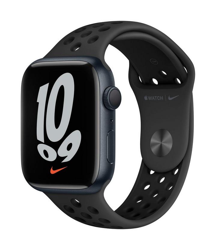 Apple Watch Nike Series 7 GPS 45mm Midnight Aluminium Case with