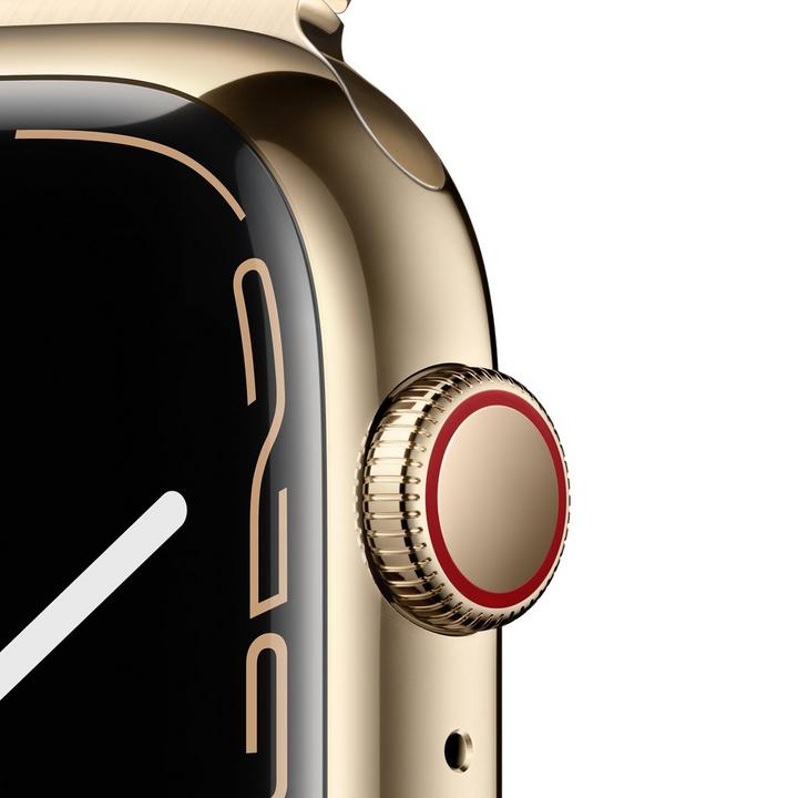 Gold stainless steel case with gold milanese on sale loop