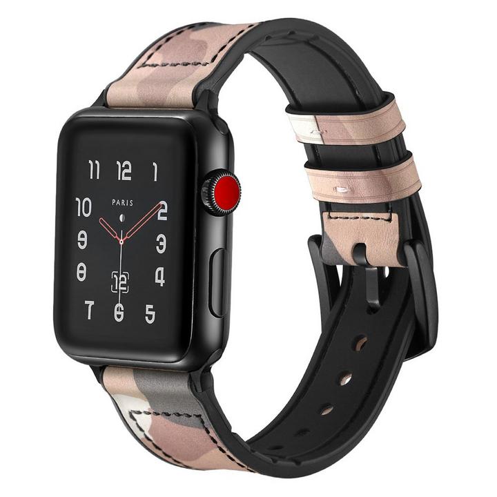 Jinya Premium Leather Band, Connection with Apple Watch 38mm&40mm, Pink