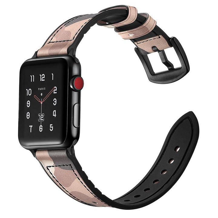 Jinya Premium Leather Band, Connection with Apple Watch 38mm&40mm, Pink