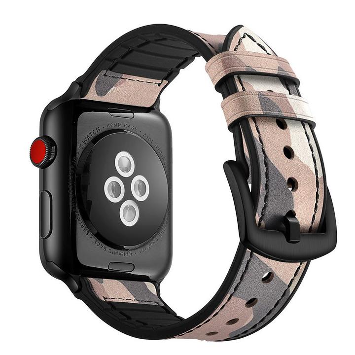 Jinya Premium Leather Band, Connection with Apple Watch 38mm&40mm, Pink