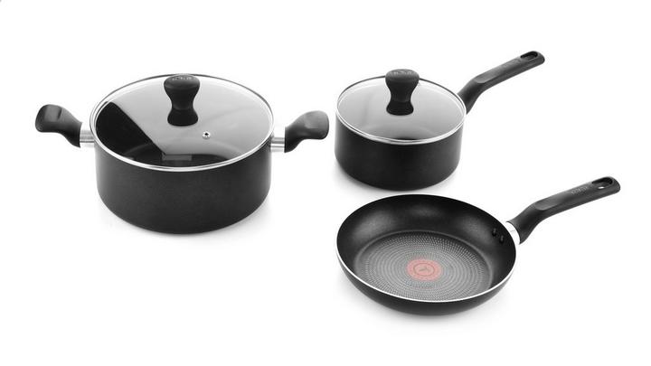 Tefal Super Cook Non-Stick 6 Piece Cookware Set, BIG W