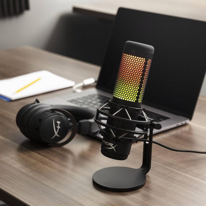 HYPERX QuadCast S Standalone Gaming Microphone, Black.