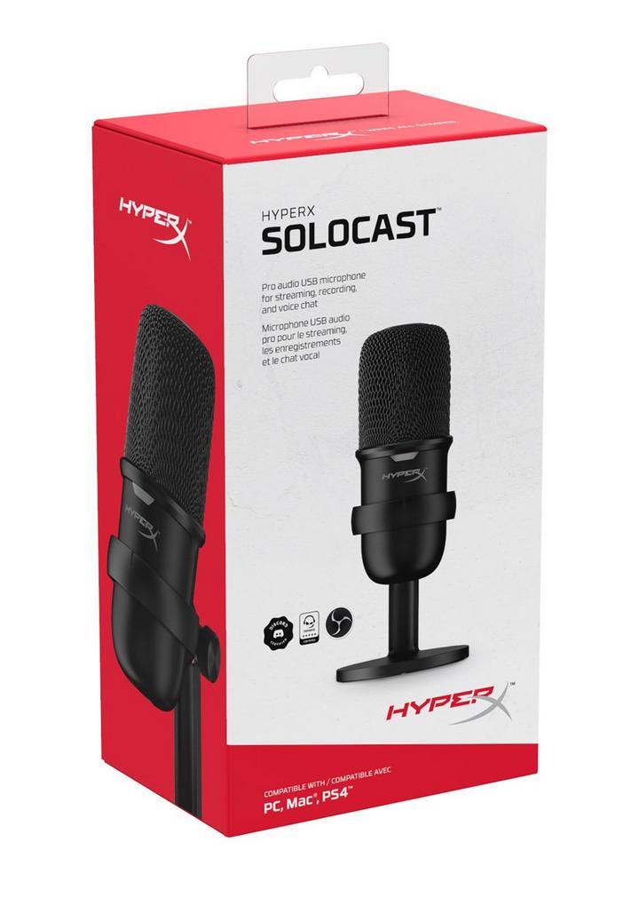 HYPERX SoloCast Pro Gaming Microphone Black. eXtra