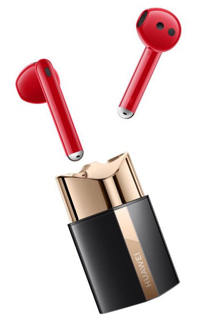 ファーウェイHuawei FreeBuds Lipstick 赤 Huawei FreeBuds Lipstick with Active Noise Cancellation, Red