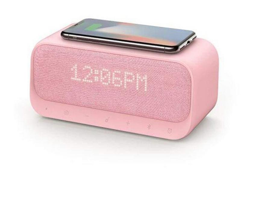 Anker Soundcore Wakey Speaker, Built-in Wireless Charger, Pink