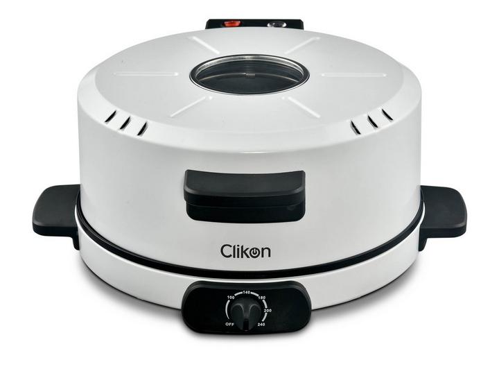 Clikon 18cm Arabic Bread/Roti Maker Aluminum Body 1800W White