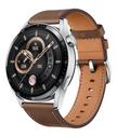 Huawei Watch GT3 46MM Classic Stainless Steel with Leather Strap, Brown