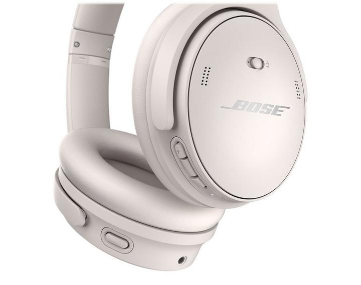 Bose Quietcomfort 45 Wireless  Headset With Mic & Noise-Cancelling, Smoke White