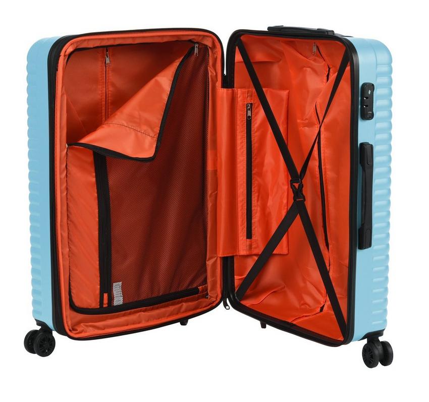 Travel Plus Set Of 3Pcs Abs Luggage Trolley Case Size 20 26 30 Inch Blue eXtra Bahrain