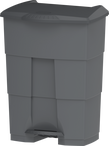 Cosmoplast, Step On Waste Bin 70 Liters, Grey