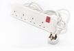 Legrand, Power Extension Cord, 4 Sockets, 5M Long Cord, White