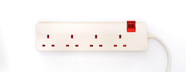 Legrand, Power Extension Cord, 4 Sockets, 5M Long Cord, White