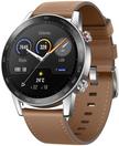 HONOR Magic Watch 2, 46MM with Stainless Steel Dial, Flex Brown