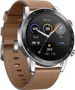 HONOR Magic Watch 2, 46MM with Stainless Steel Dial, Flex Brown