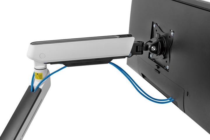FIT GEAR, Gaming Monitor Arm with RGB Lighting, Screen Size: 17"-32",White