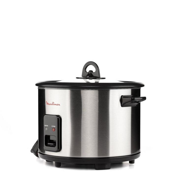 Moulinex Easycook Rice Cooker, 1.8L, 700W, Silver/Black