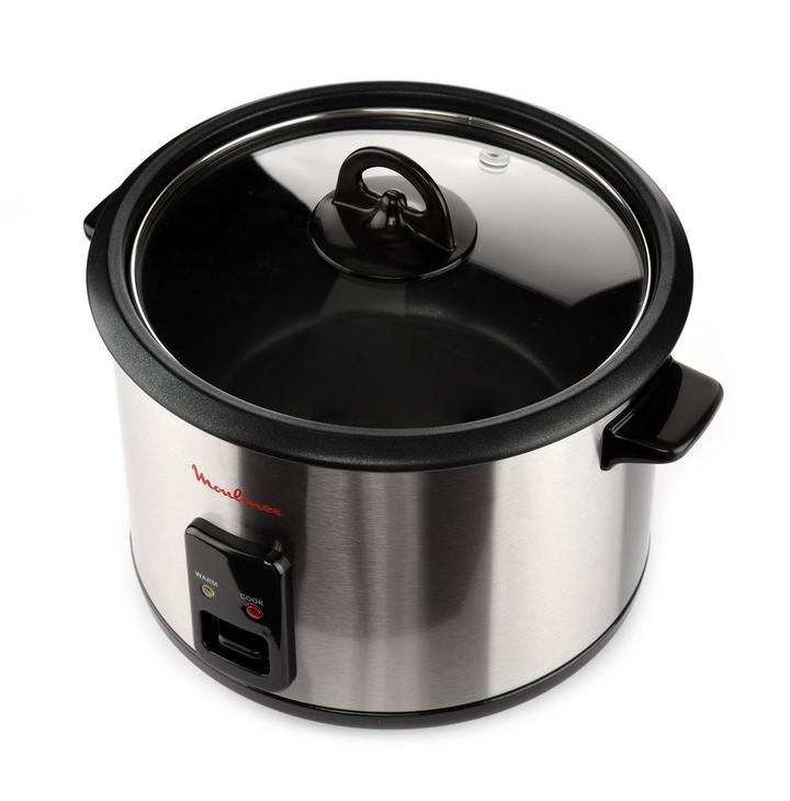 Moulinex Easycook Rice Cooker, 1.8L, 700W, Silver/Black