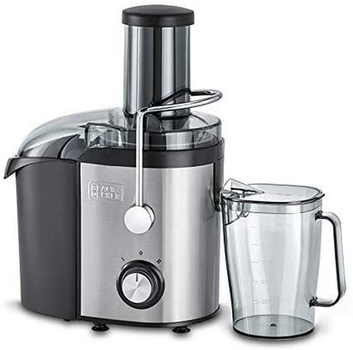 Black Decker L Juice Extractor 1.7 800W Black Silver eXtra